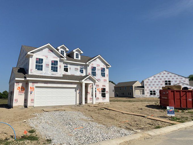 Home construction in Webster Crossing